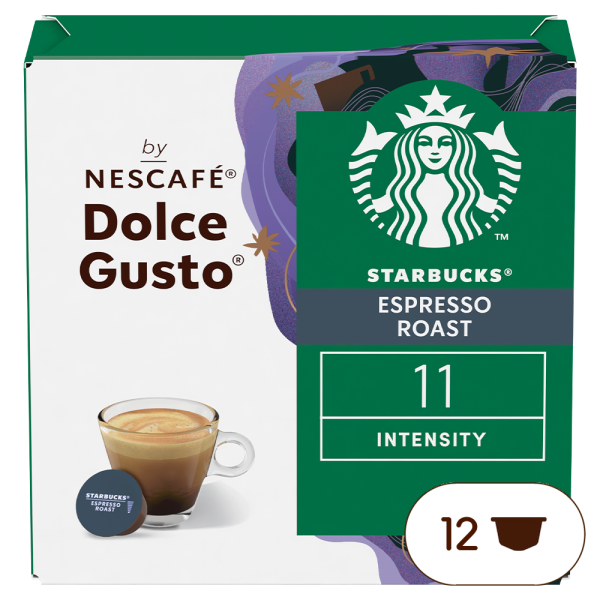 Caja de 12  cápsulas STARBUCKS® ESPRESSO ROAST de NESCAFÉ Dolce Gusto